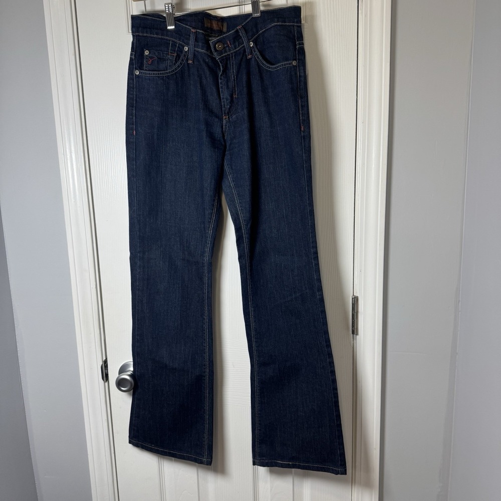 James Dry Aged Denim Jeans Dark Blue Mid Rise‎ Women's 27 USA